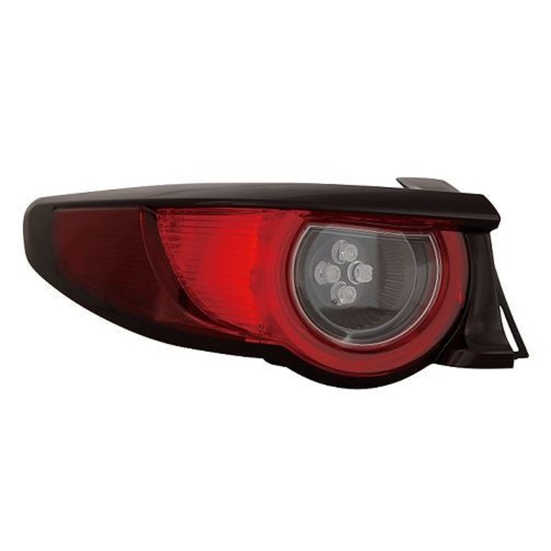Mazda 3 Hatchback 2019- Rear Lamp Outer Section LED Type Dark Red Wih Smoked Indicator (Fits SE-L & SE-L Lux Models) Passenger Side L