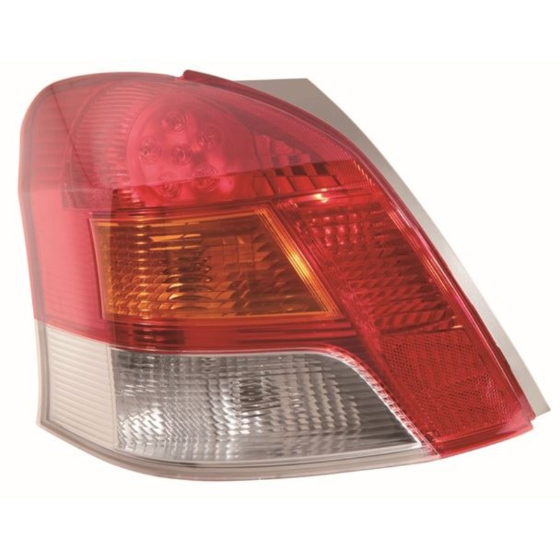 Toyota Yaris 3 Door Hatchback 2009-2011 Rear Lamp (Part LED Type) With Amber Indicator Passenger Side L