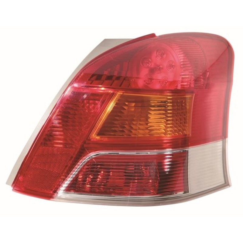 Toyota Yaris 5 Door Hatchback 2009-2011 Rear Lamp (Part LED Type) With Amber Indicator Driver Side R
