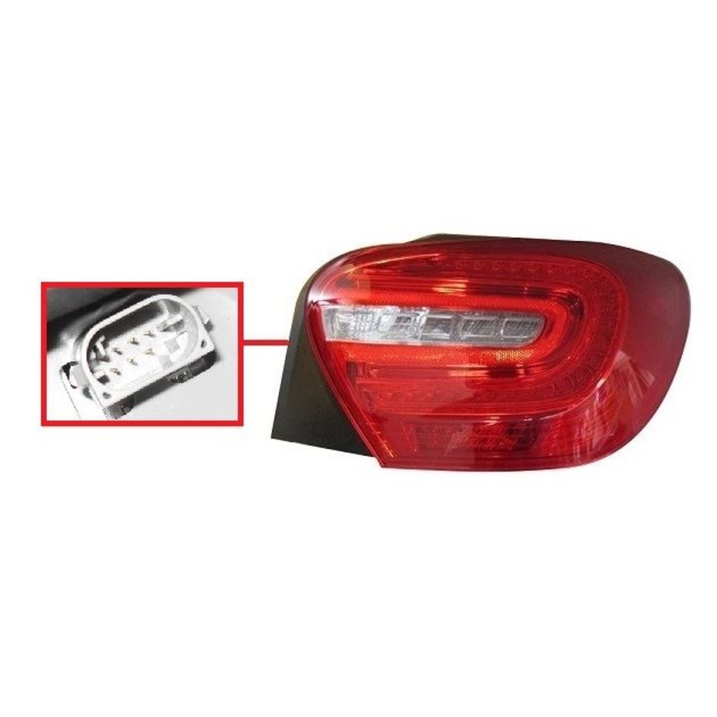 Mercedes A-Class 5 Door Hatchback 2012-2015 Rear Lamp (LED Type) Driver Side R