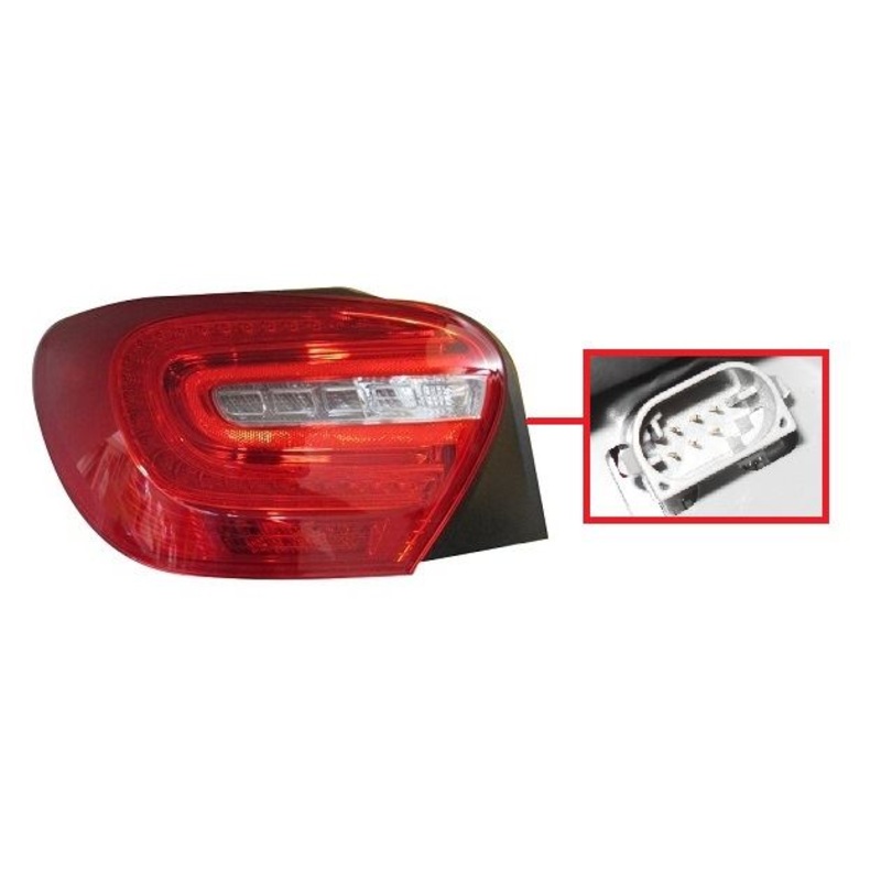 Mercedes A-Class 5 Door Hatchback 2012-2015 Rear Lamp (LED Type) Passenger Side L