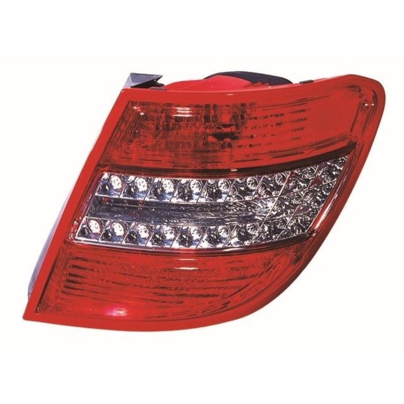 Mercedes C-Class Estate 2007-2011 Rear Lamp Red & Clear (LED Type) Driver Side R