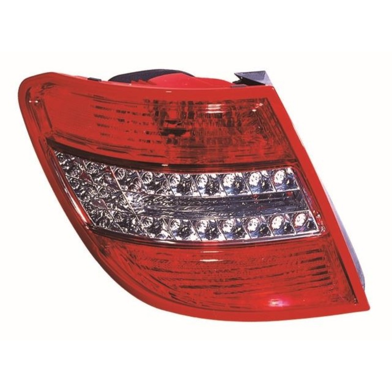 Mercedes C-Class Estate 2007-2011 Rear Lamp Red & Clear (LED Type) Passenger Side L