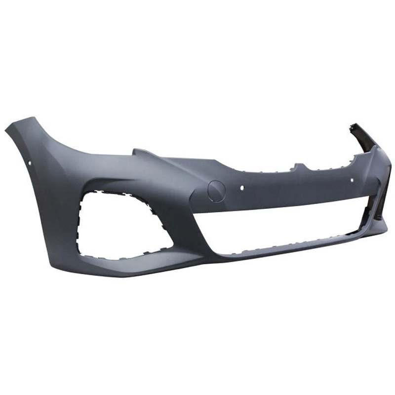 BMW 3 Series 4 Door Saloon 2019-2023 Front Bumper With Sensor Holes With Park Assist Holes (M-Sport Models) – Primed