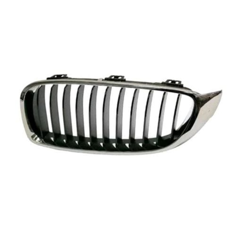 BMW 4 Series Coupe 2013-2017 Front Grille With Black Slats and Chrome Surround Passenger Side L