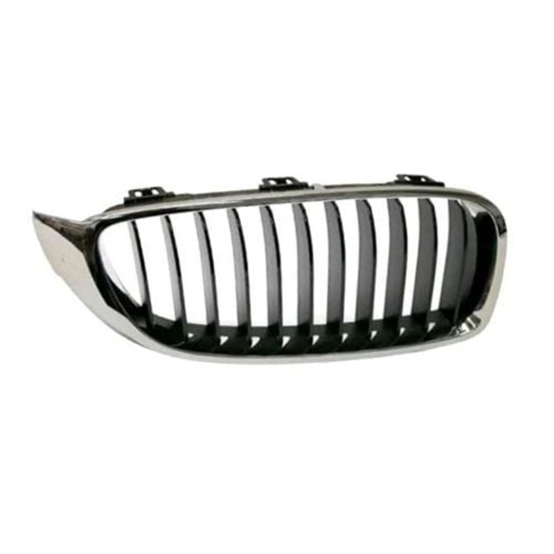 BMW 4 Series Hatchback 2017-2021 Front Grille With Black Slats and Chrome Surround Driver Side R