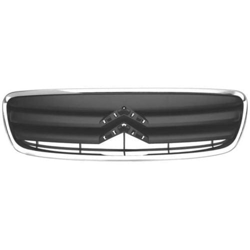 Citroen C2 Hatchback 2008-2010 Front Grille Open Type Black With Chrome Trim