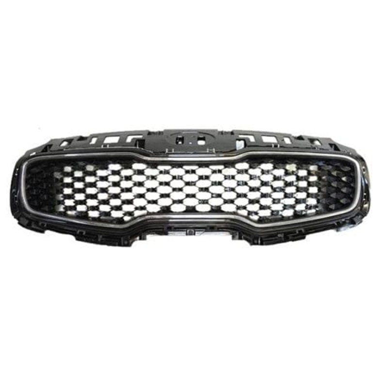 Kia Sportage Hatchback 2016-2018 Front Grille Black and Chrome