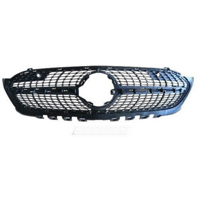 Mercedes A-Class 5 Door Hatchback 2018-2023 Front Grille No Camera Hole (Fits AMG and AMG Line Models)