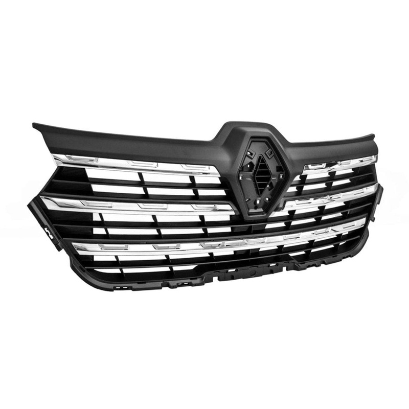 Renault Trafic Van 2022- Front Grille With Five Chrome Strips Included