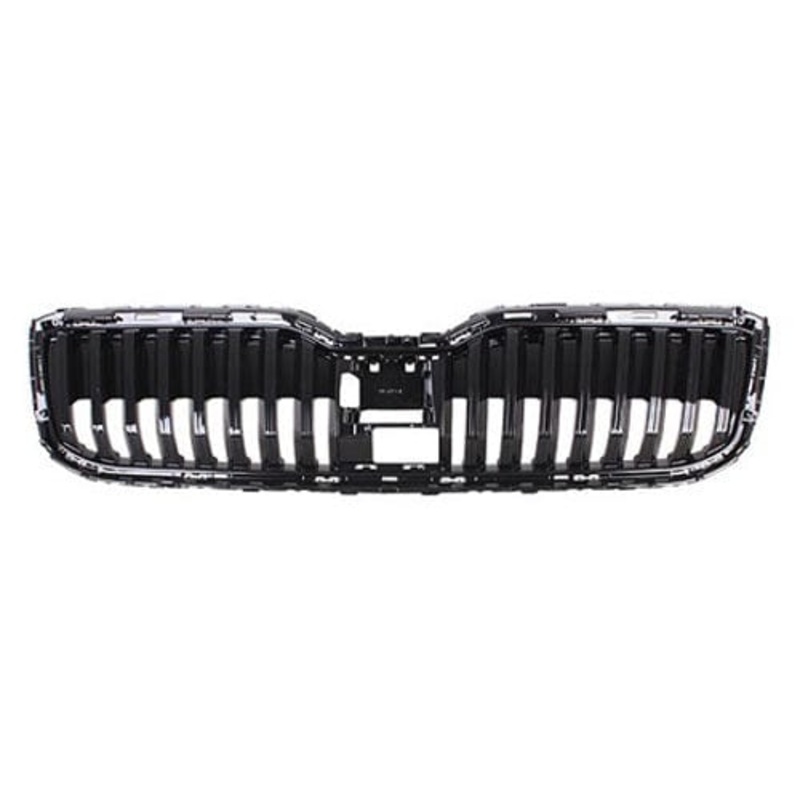 Skoda Superb Hatchback 2019-2023 Front Grille Matt Black