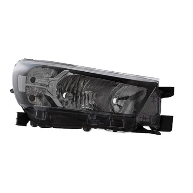 Toyota Hilux Pickup 2020-2024 Headlamp Halogen Type With Halogen Daytime Running Lamp (Icon and Active Models Only) Chrome Inner Driver Side R