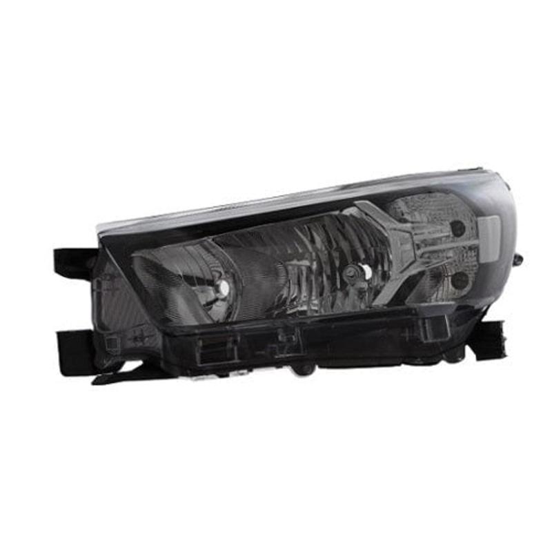 Toyota Hilux Pickup 2020-2024 Headlamp Halogen Type With Halogen Daytime Running Lamp (Icon and Active Models Only) Chrome Inner Passenger Side L