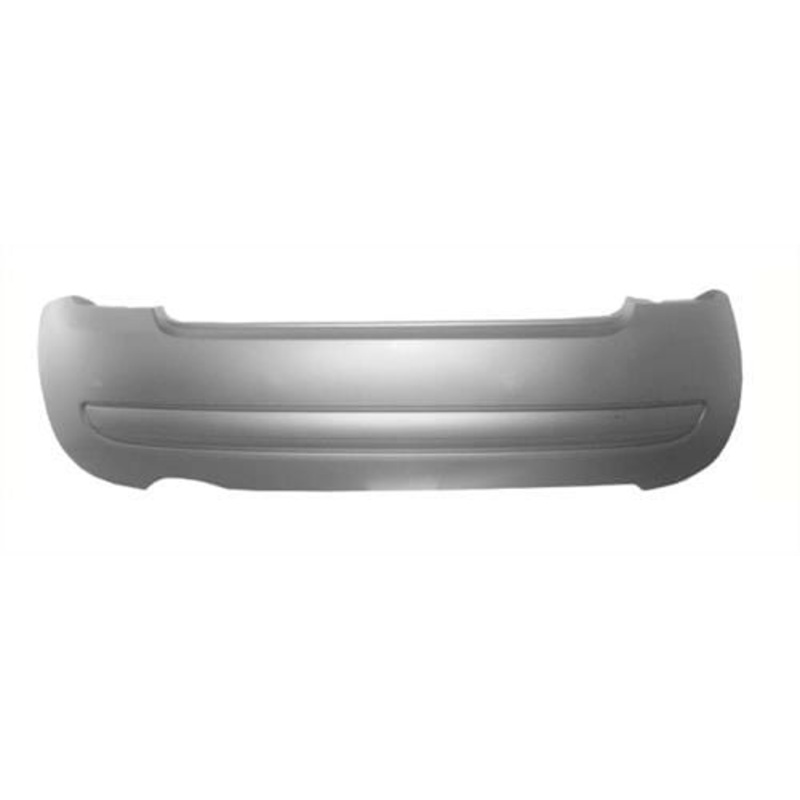 Fiat 500 Hatchback 2008-2015 Rear Bumper No Sensor Holes (Not S or Abarth Models) Primed