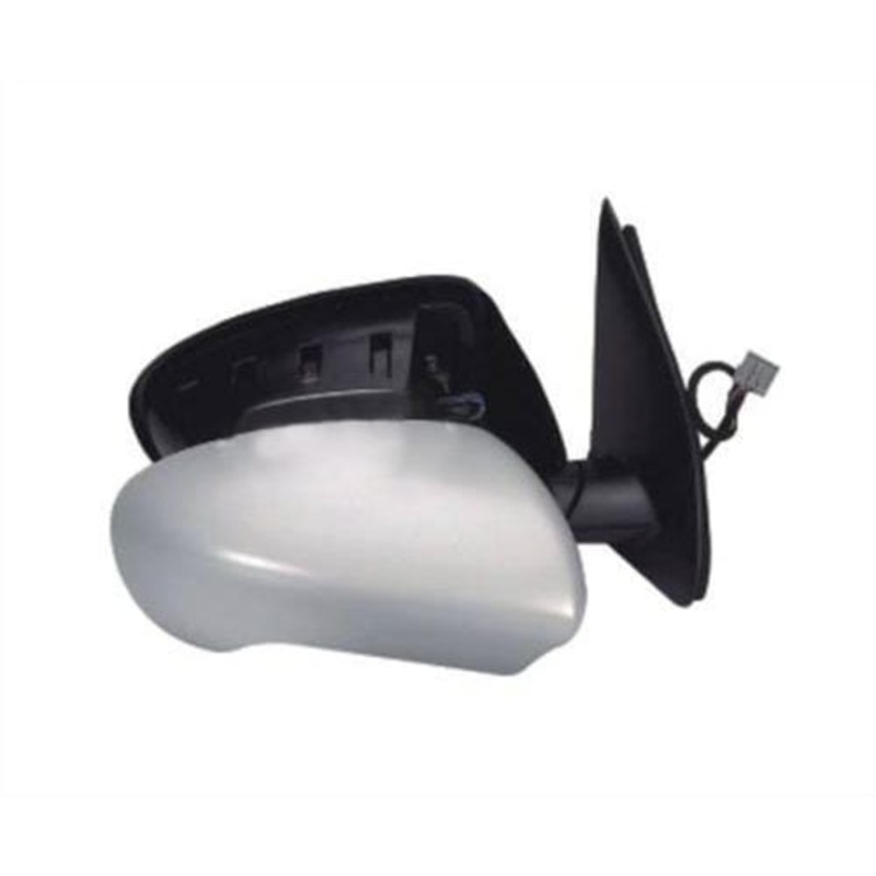 Nissan Qashqai+2 Hatchback 2010-2013 Door Mirror Electric Power Fold Type With Primed Cover (No Blind Spot Monitoring System) Driver Side R