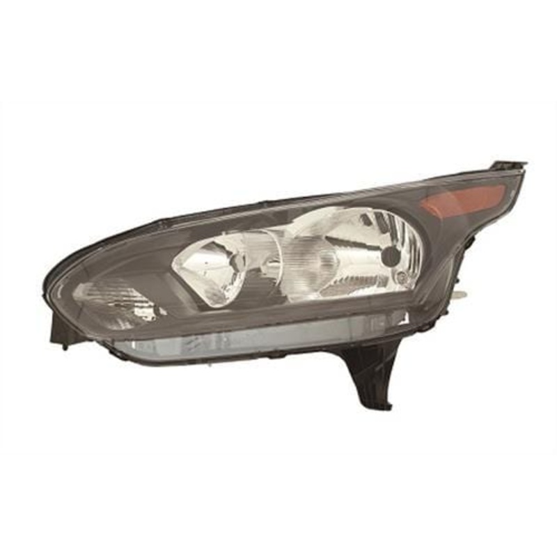 Ford Transit Connect Van 2014-2018 Headlamp Black Type With Amber Indicator Passenger Side L