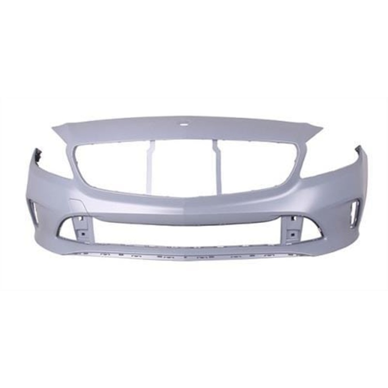 Mercedes A-Class 5 Door Hatchback 2015-2018 Front Bumper No Sensor Holes (Not AMG Models) Primed