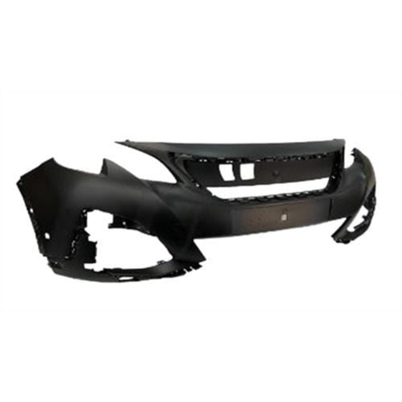 Peugeot 3008 Hatchback 2017-2021 Front Bumper With Sensor Holes & Park Assist – With Blind Spot Hole – Primed (LED Headlamp Models)