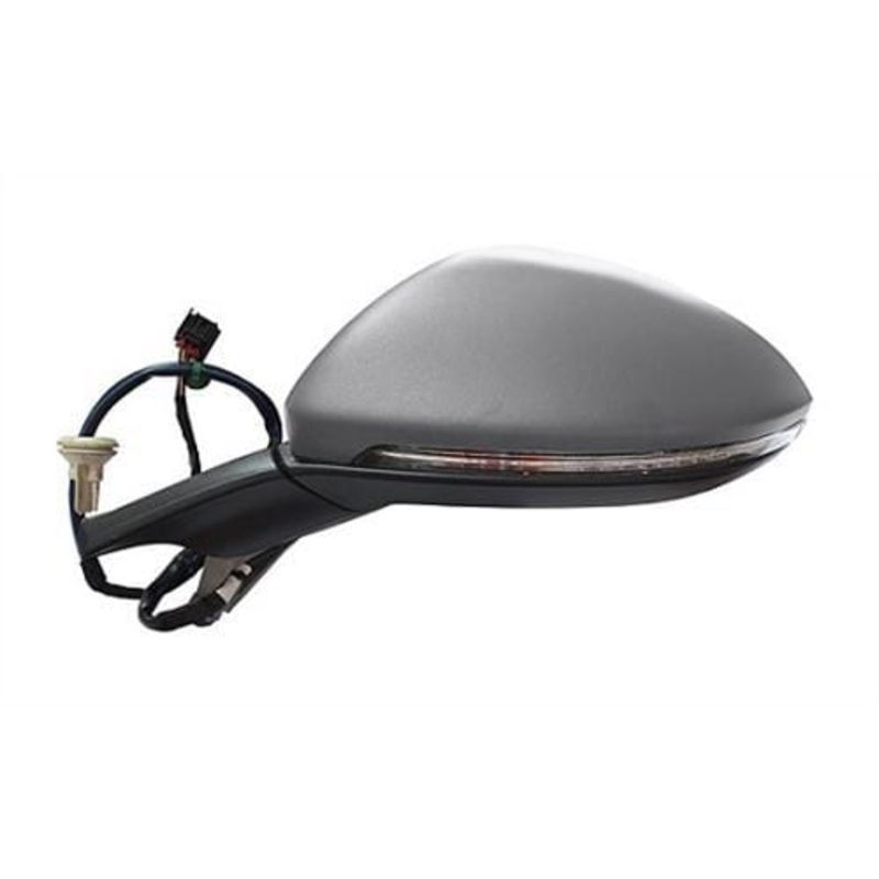 Volkswagen Golf Estate 2017-2020 Door Mirror Electric Heated Power Fold Type With Primed Cover (With Foot Lamp – No Memory) Passenger Side L