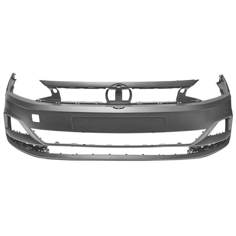 Volkswagen Polo 5 Door Hatchback 2018-2021 Front Bumper No Sensor Holes (Not GTi or R-Line Models) Primed
