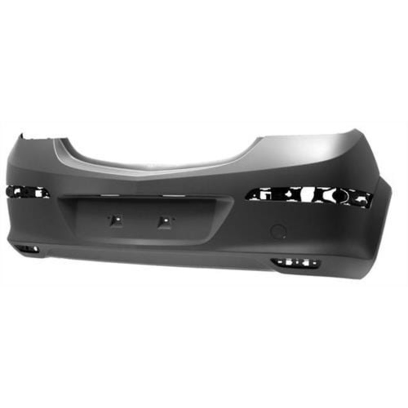 Vauxhall Astra 3 Door Hatchback 2005-2012 Rear Bumper No Sensor Holes – Not Large Exhaust Cut Out – Primed
