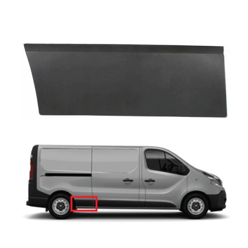 Fiat Talento Van 2016-2021 Side Panel Trim Rear Section – Textured (Long Wheel Base Models) Driver Side R
