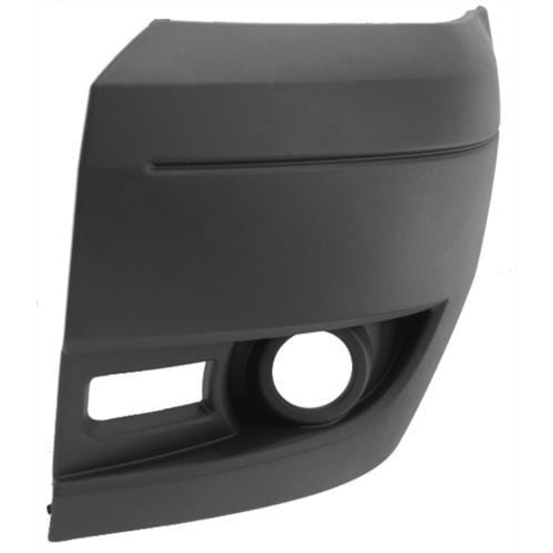 Ford Transit Van 2006-2014 Front Bumper Corner With Lamp Hole (Dark Grey 2011-2014) Passenger Side L