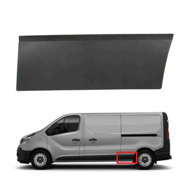 Nissan NV300 Van 2016-2021 Side Panel Trim Rear Section – Textured (Long Wheel Base Models) Passenger Side L