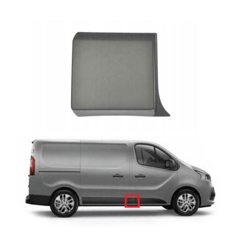 Vauxhall Vivaro Van 2014-2019 Side Panel Trim Piece Behind Front Door – Textured Primed Driver Side R