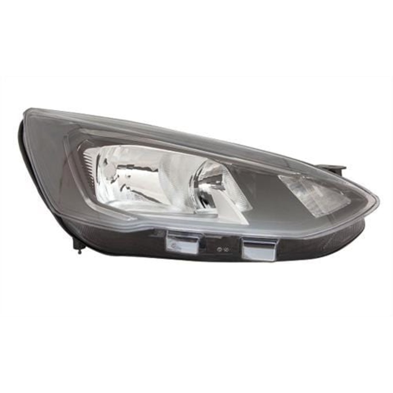 Ford Focus 5 Door Hatchback 2018-2022 Headlamp Halogen Type With LED Daytime Running Lamp – Black Driver Side R