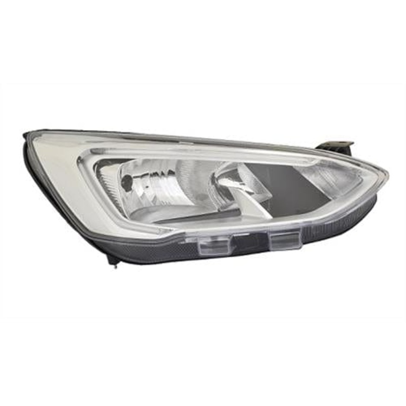 Ford Focus 5 Door Hatchback 2018-2022 Headlamp Halogen Type With LED Daytime Running Lamp – Chrome Driver Side R