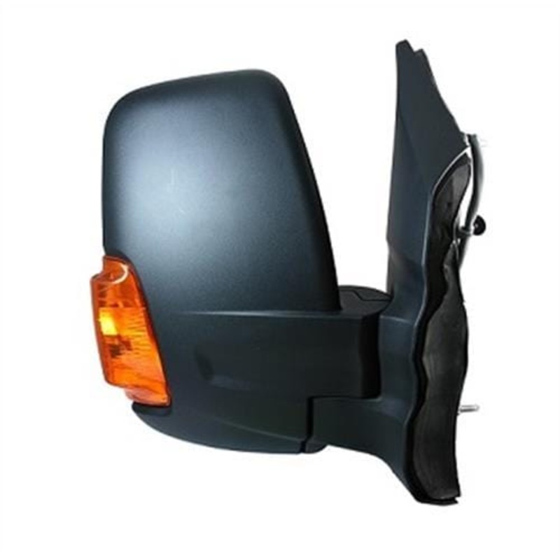 Ford Transit Van 2014-2019 MK8 Door Mirror Manual Type With Black Cover (Amber Indicator) Driver Side R