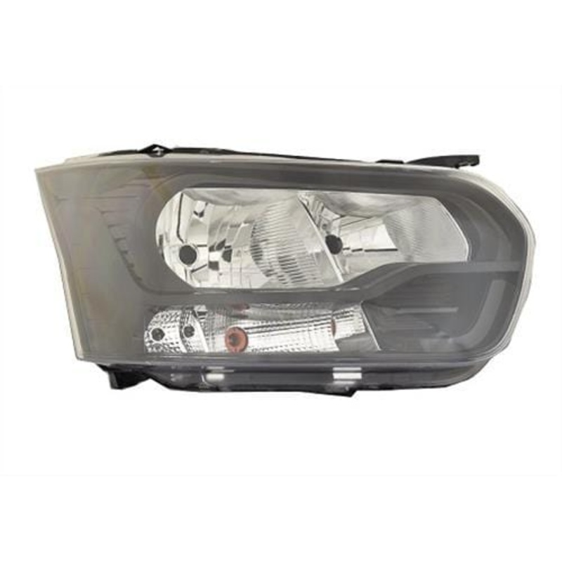 Ford Transit Van 2014-2019 MK8 Headlamp With Halogen Daytime Running Lamp – Black Type Driver Side R