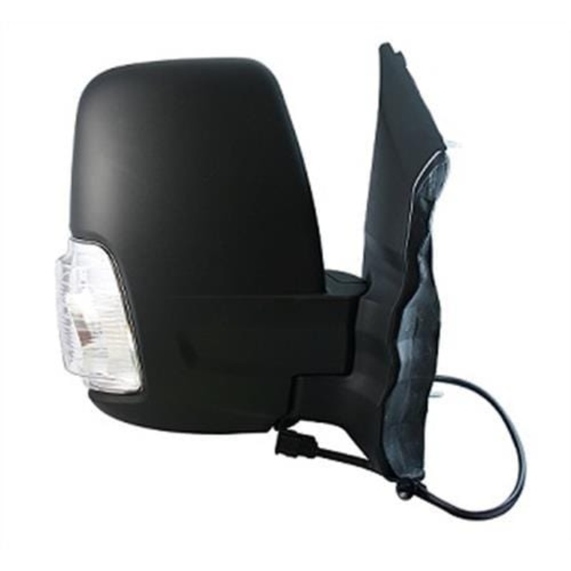 Ford Transit Van 2014-2019 MK8 Door Mirror Electric Heated Power Fold Type With Black Cover (Clear Indicator) Driver Side R