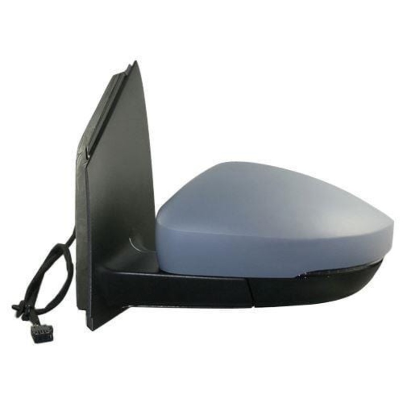 Volkswagen Polo 3 Door Hatchback 2009-2014 Door Mirror Manual 10 Pin Connector Type Passenger Side L