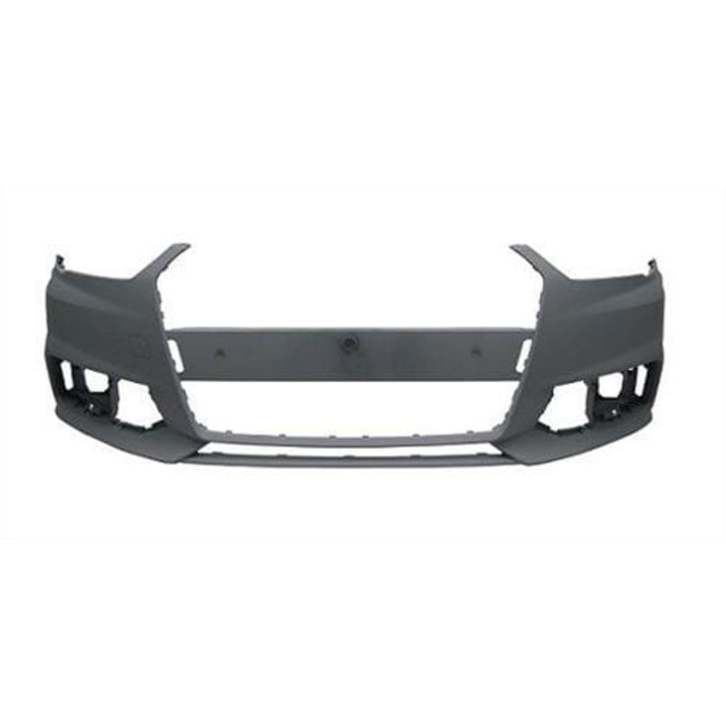 Audi A1 5 Door Hatchback 2015-2018 Front Bumper No Wash Jet Holes No Sensor Holes (SE & Sport Models) Primed
