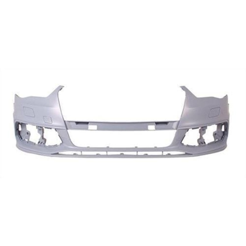 Audi A3 3 Door Hatchback 2012-2016 Front Bumper With Wash Jet Holes No Sensor Holes (With Template To Drill Sensors) S Line Models Only – Primed