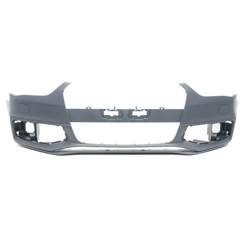 Audi A4 Saloon 2012-2015 Front Bumper With Wash Jet Holes No Sensor Holes (S Line Models) – Primed
