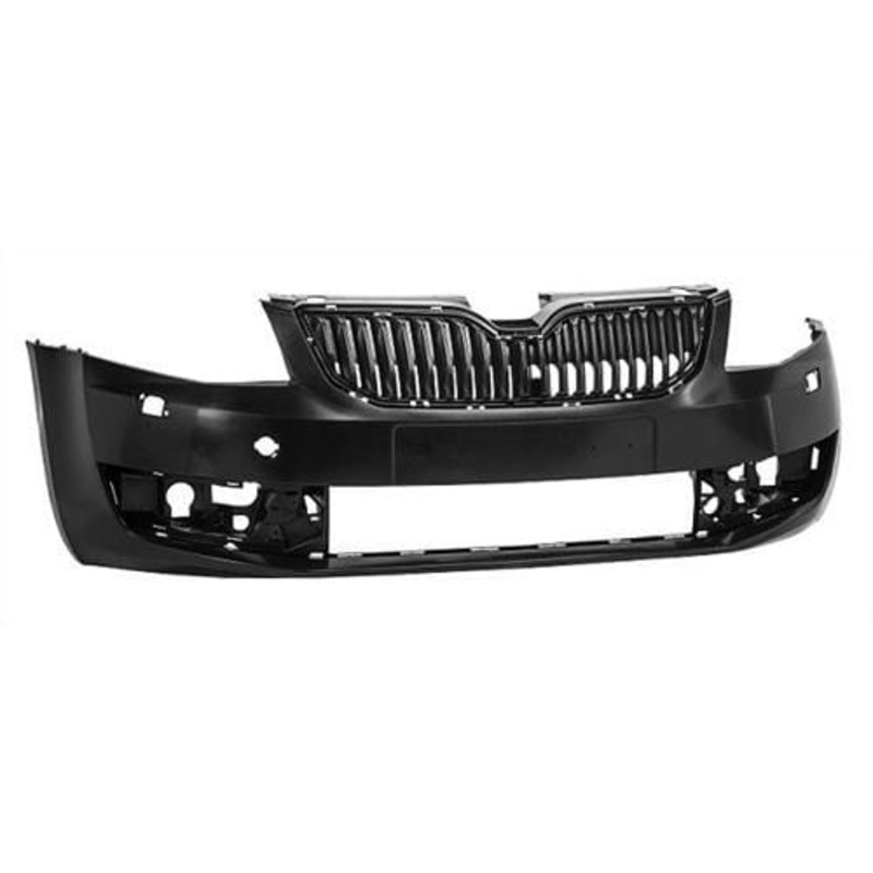 Skoda Octavia Hatchback 2013-2017 Front Bumper With Wash Jets Holes No Sensor Holes (Not VRS Models) – Needs Priming