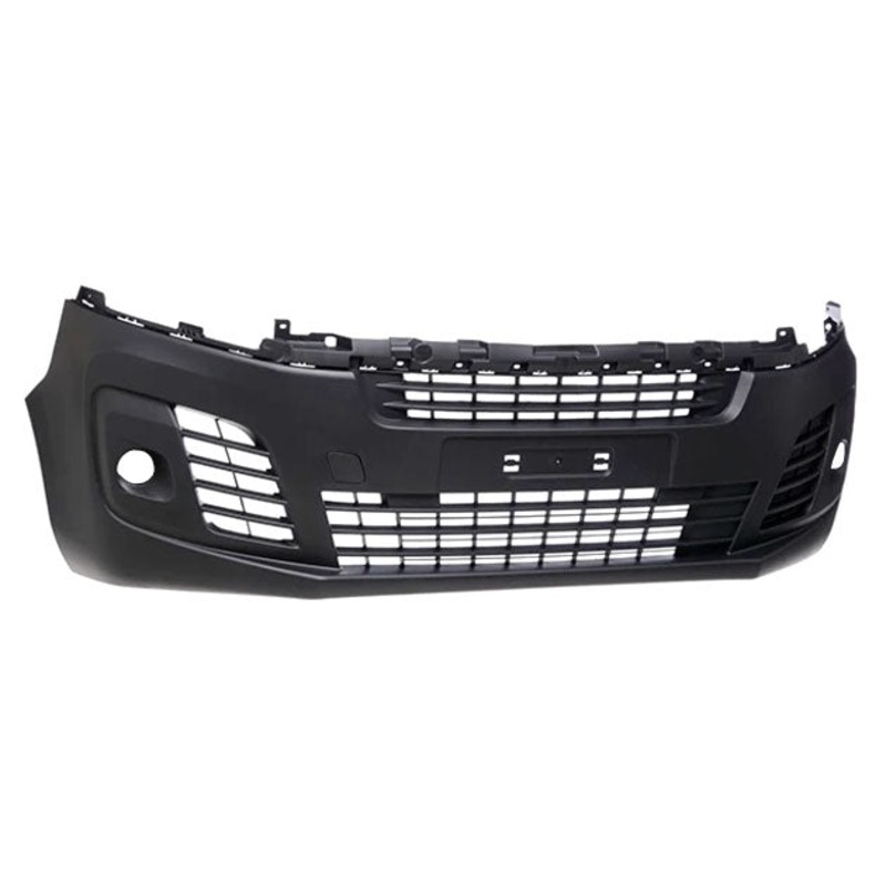 Vauxhall Vivaro Van 2019-2024 Front Bumper No Sensor Holes With Lamp Holes – Textured