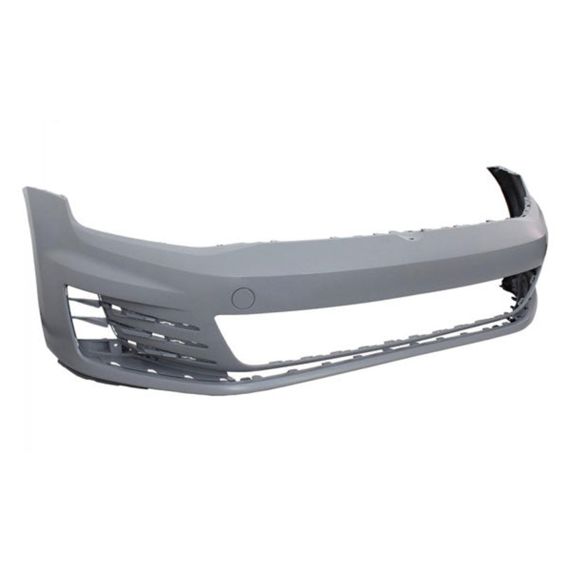 Volkswagen Golf 5 Door Hatchback 2013-2017 Front Bumper No Sensor Holes No Wash Jet Holes With Template To Drill Holes (GTD, Gti and R Models) Primed