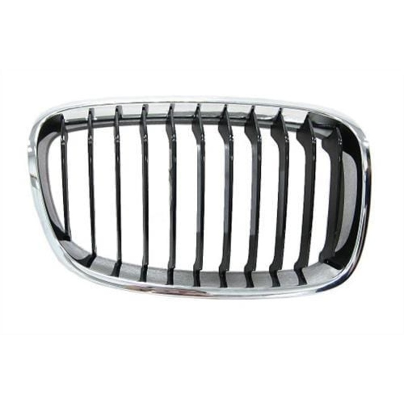 BMW 1 Series 3 Door Hatchback 2012-2015 Front Grille Black Slats Standard Models Driver Side R