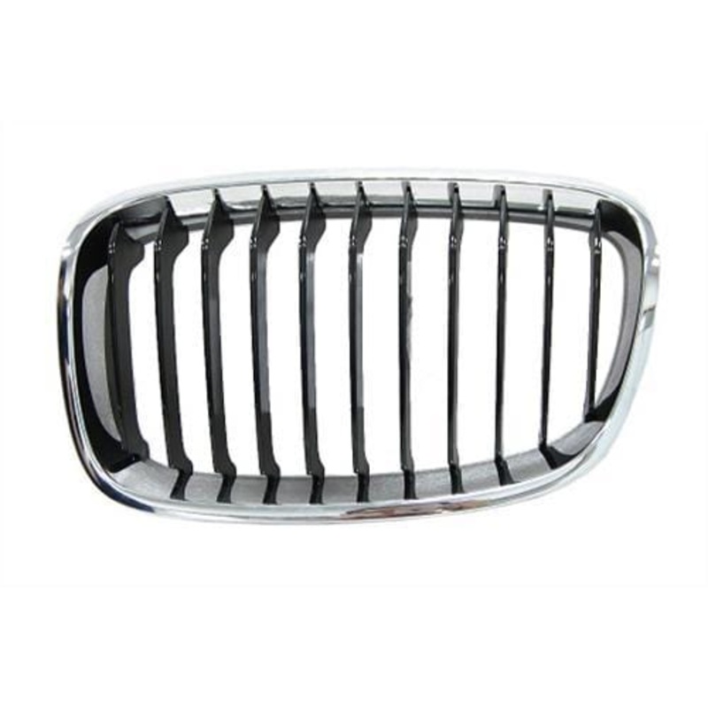 BMW 1 Series 3 Door Hatchback 2012-2015 Front Grille Black Slats Standard Models Passenger Side L