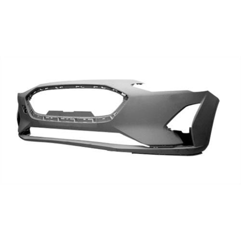 Ford Focus 5 Door Hatchback 2018-2022 Front Bumper No Sensor Holes No Park Assist Holes No Wash Jet Holes With Template To Drill Holes (Fits Titanium & Zetec Models) Primed