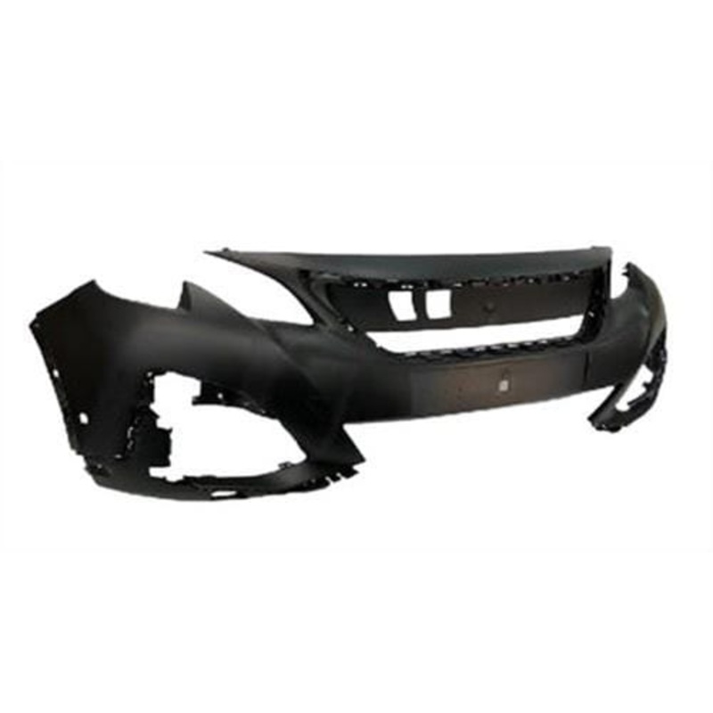 Peugeot 5008 MPV 2017-2021 Front Bumper With Sensor Holes With Adaptive Cruise No Camera Hole (Models With LED Headlamps) Primed