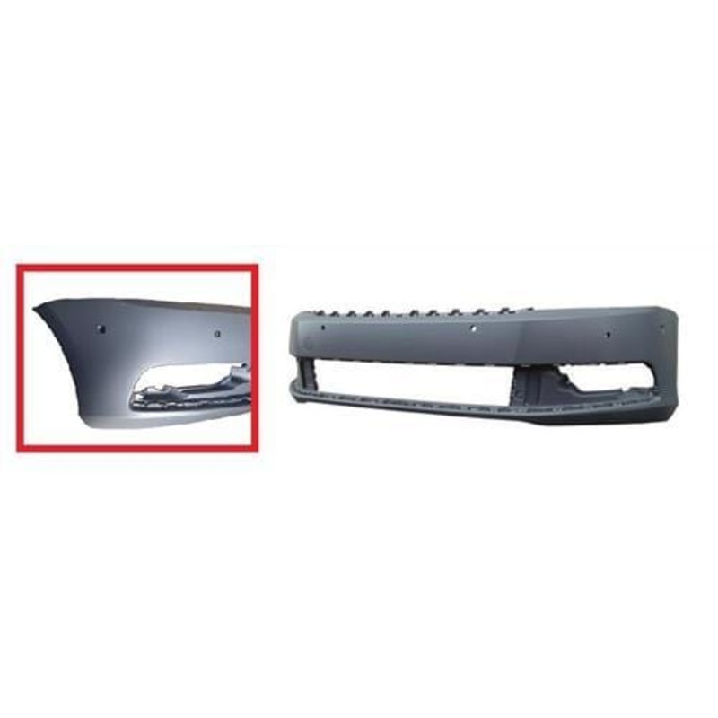 Volkswagen Passat Saloon 2011-2014 Front Bumper Park Assist System No Wash Jet Holes With Sensor Holes