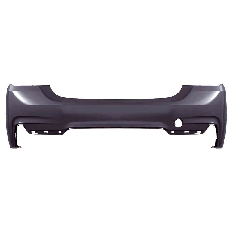 BMW 4 Series Cabriolet 2017-2021 Rear Bumper No Sensor Holes With Template To Drill Sensors (M-Sport Models Only) Primed