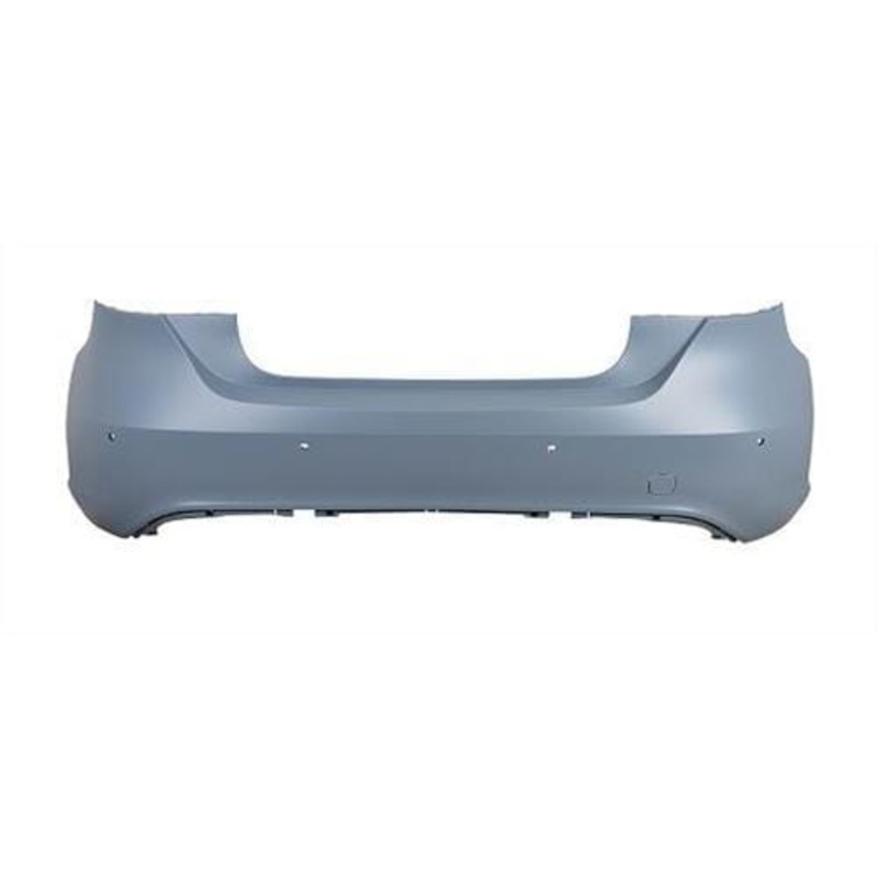 Mercedes A-Class 5 Door Hatchback 2015-2018 Rear Bumper With Sensor Holes Standard Models Primed