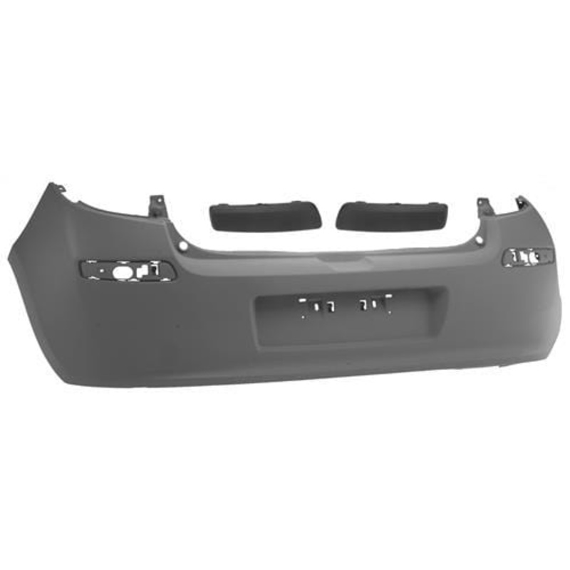 Renault Clio 3 Door Hatchback 2005-2009 Rear Bumper With Textured Trim 2 Piece Set Primed