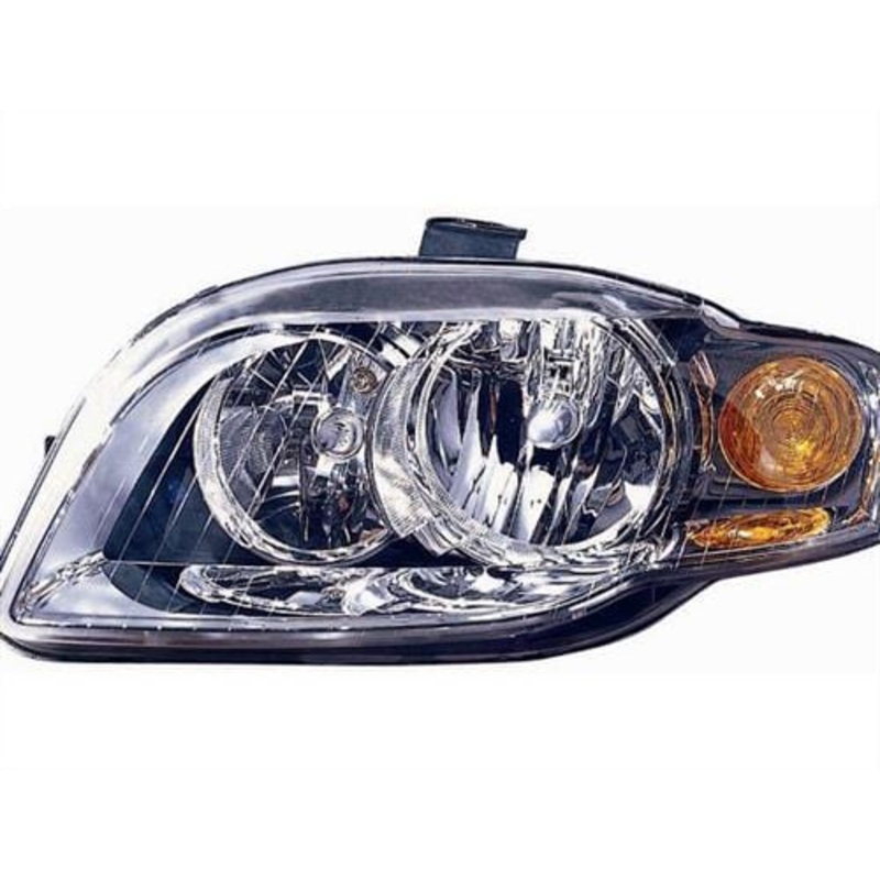 Audi A4 Cabriolet 2005-2008 Headlamp Halogen Version With Amber Indicator Passenger Side L